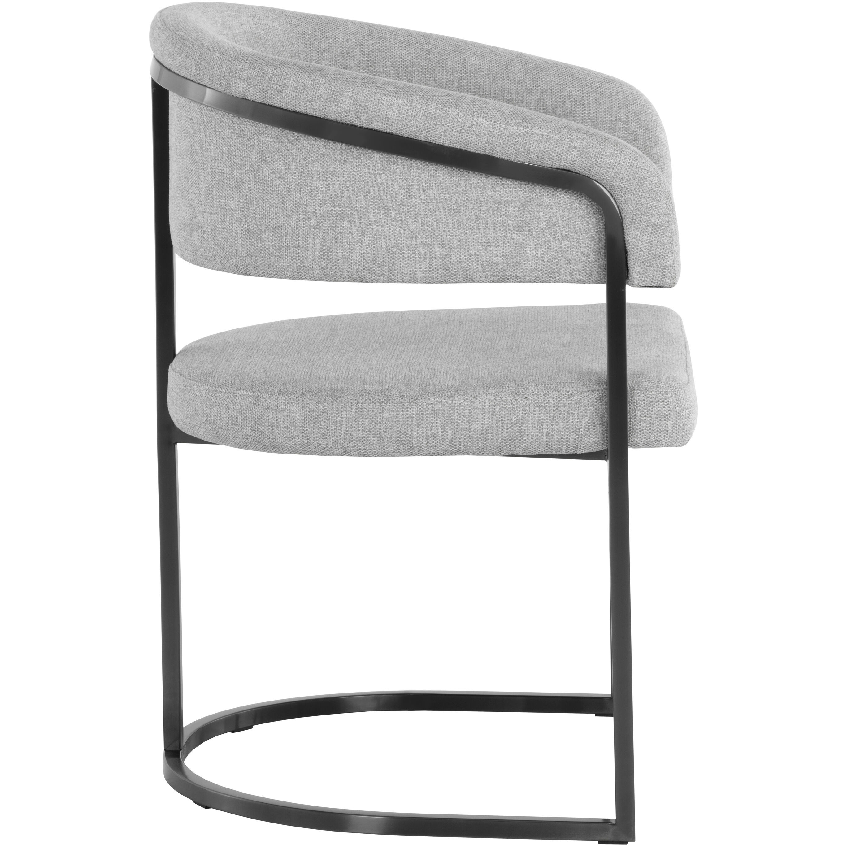 Marris Gunmetal / Belfast Heather Grey Dining Armchair